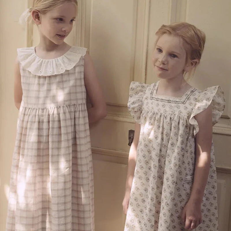 2025 New Elegant Girl Dress LOU Exquisite Embroidery Children Princess Dress Flower Girls Party Dresses Summer Baby Costume