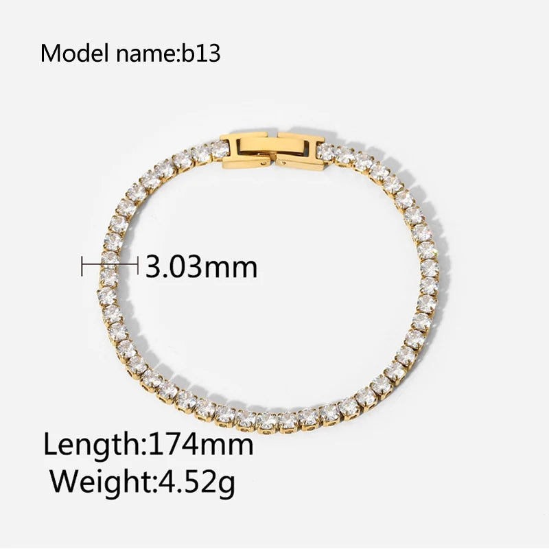 2026 Classic Snake Chain Bracelets Women Trend Gold Plated Stainless Steel Cuban Chain Bracelet Trendy Female Gifts Jewelry