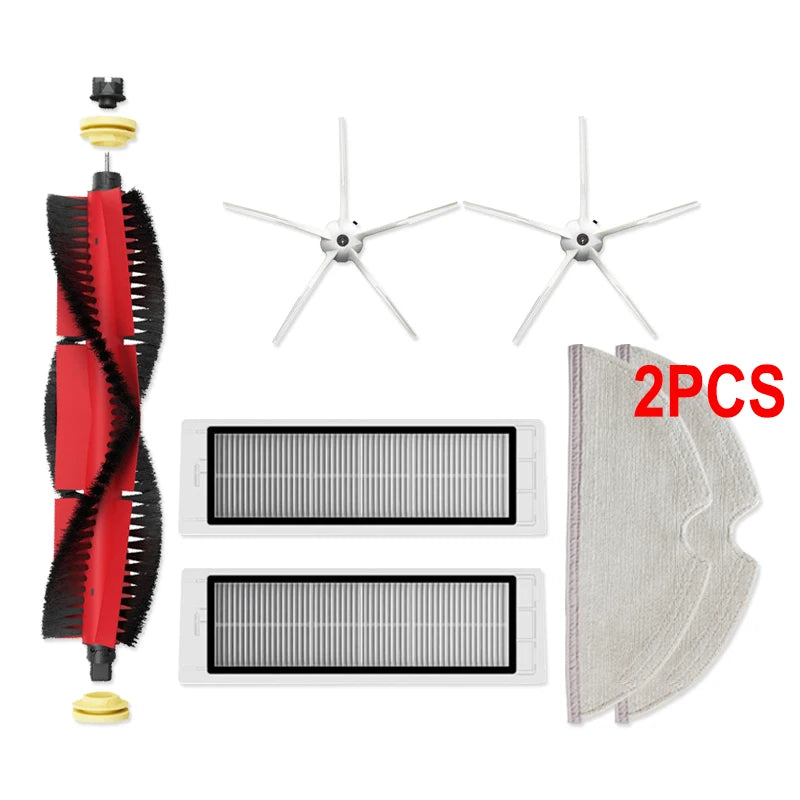 Brush Mops Hepa Filters for Roborock S5 S50 S502 S55 S6 S6 Pure E4 for Robot 1S SDJQR01RR Vacuum Cleaner Accessories