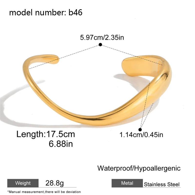 2026 Classic Snake Chain Bracelets Women Trend Gold Plated Stainless Steel Cuban Chain Bracelet Trendy Female Gifts Jewelry