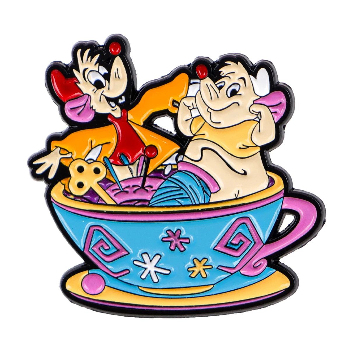 Fairy Tale Enamel Pins Cute Cartoon Mouse Brooches for Backpacks Clothing Lapel Badges Anime Jewelry Gift for Kids Women