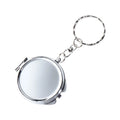 Portable Mini Folding Mirror Key Chain Round Heart Oval Sqaure Shape Pocket Compact Makeup Cosmetic Mirror With Key Ring