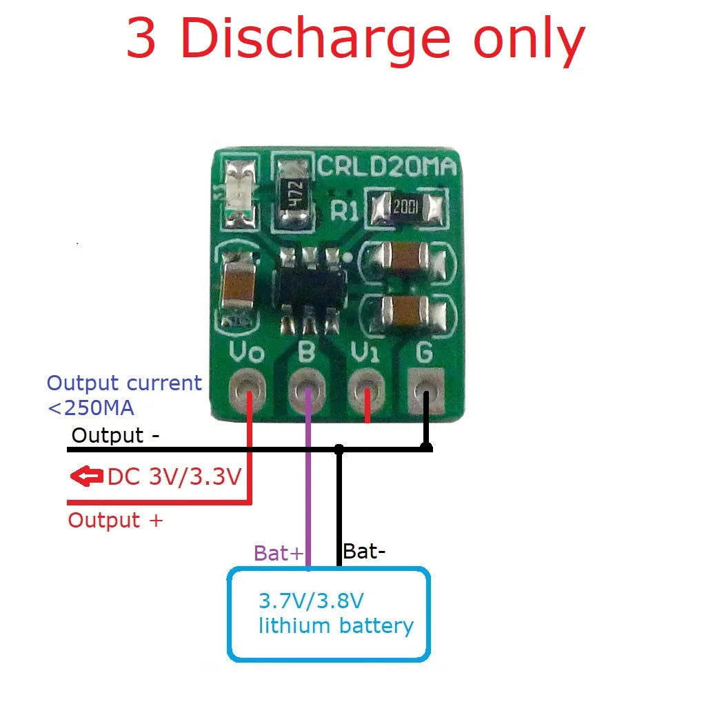 Mini 2-in-1 Battery Charger for 3.7V/3.8V Li-Ion and Li-Polymer Batteries with DC Converter Module