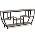 Tribesigns 70.9 Inch Long Sofa Table with Shelves, Rustic Console Table with Storage, Industrial Entryway Table TV Stand