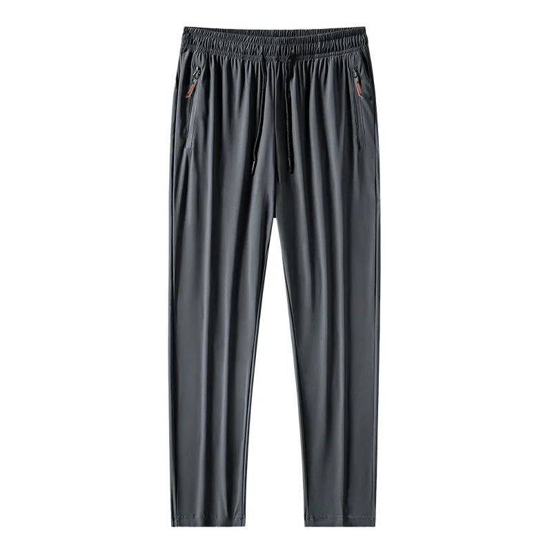 Men's Casual Pants Stretch Slim Fit Elastic Waist Jogger Korean Classic Blue Black Gray Male Brand Trousers Plus Size
