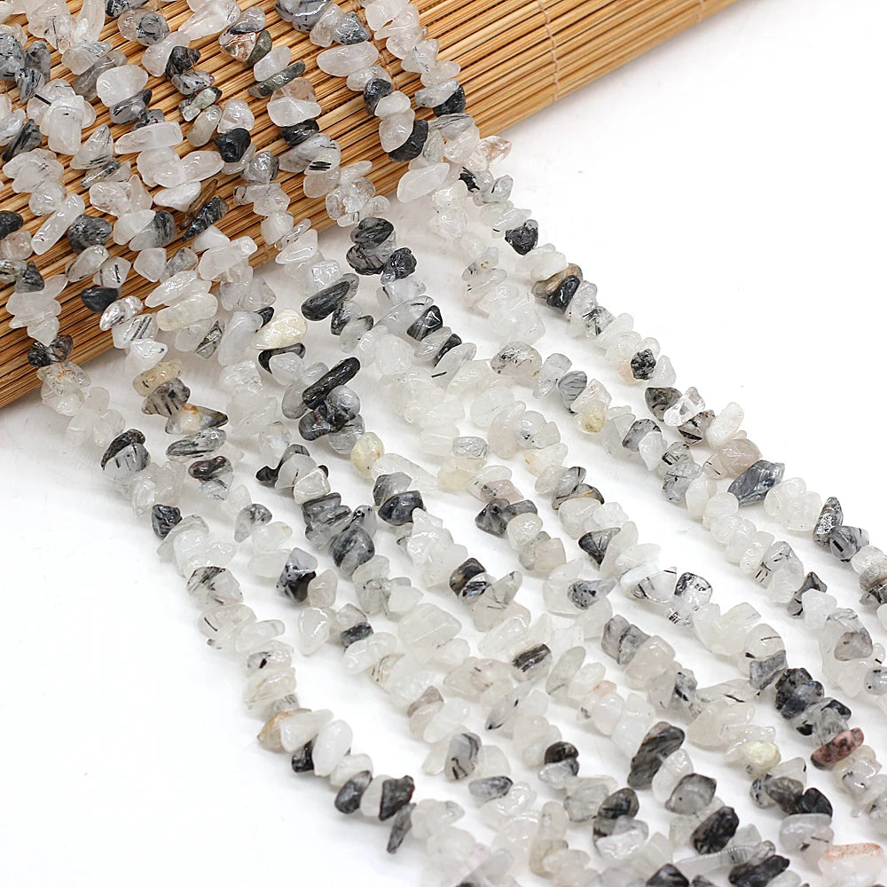 40cm Natural Blue Turquoises Stone Irregular Chips Gravel Loose Beads for Women Bracelet Jewelry Accessories Size 3x5-4x6mm
