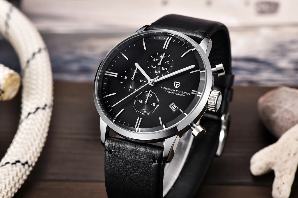 2025 New PAGANI DESIGN Business Men's Quartz Watch 46mm Brand Stainless Steel Waterproof Automatic Chronometer Relogo Masculino
