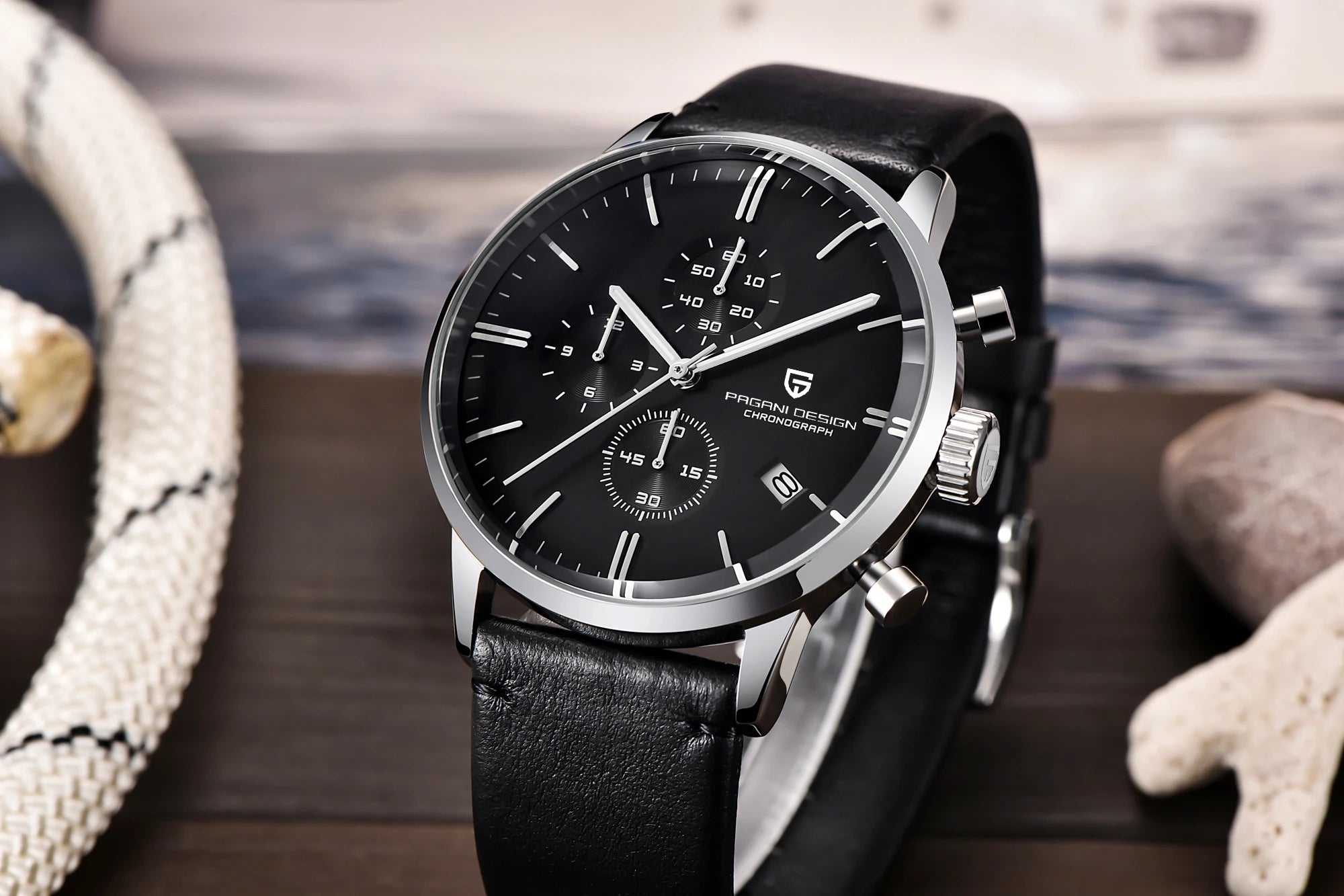 2025 New PAGANI DESIGN Business Men's Quartz Watch 46mm Brand Stainless Steel Waterproof Automatic Chronometer Relogo Masculino