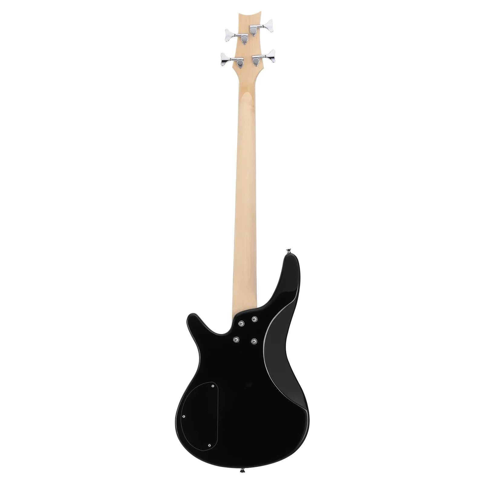 44 Inch GIB 4 String H-H Pickup Laurel Wood Fingerboard Electric Bass Guitar with Bag and other Accessories Black