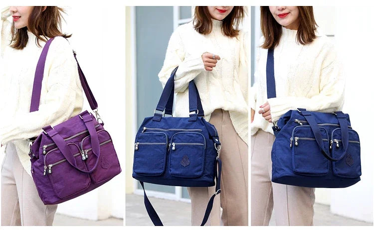 Women's Fashion Top-Handle Bag for Women Big Handbag Nylon Crossbody Bags Waterproof Shoulder bag purses and handbags bolsos sac