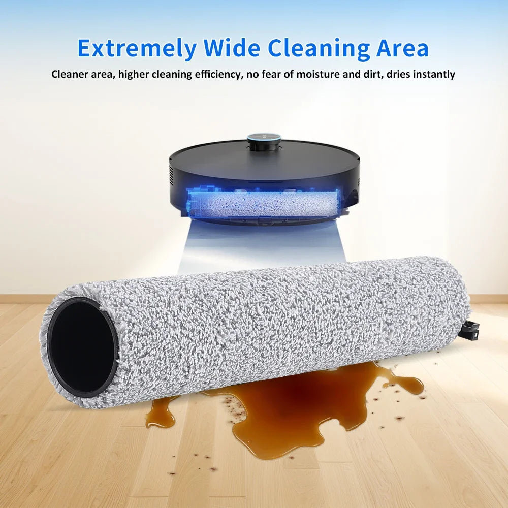 For Dreame Aqua10 Ultra Roller/Aqua10 Ultra Track/Aqua 10 Pro Track/X50Pro Robot Vacuum Cleaner Roller Mop Drum Brush Cloth Part