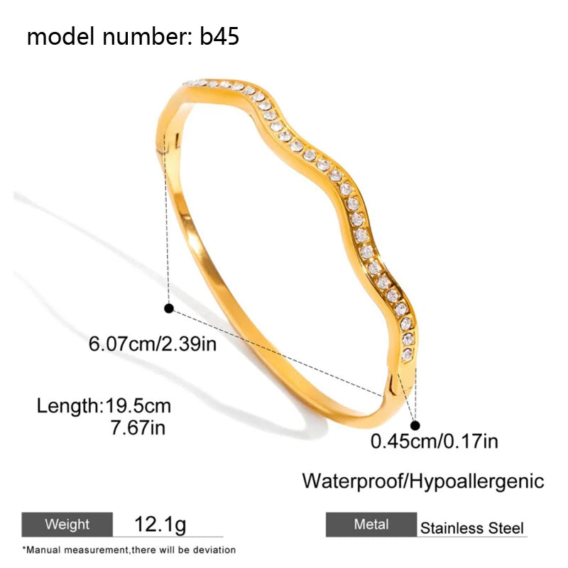 2026 Classic Snake Chain Bracelets Women Trend Gold Plated Stainless Steel Cuban Chain Bracelet Trendy Female Gifts Jewelry