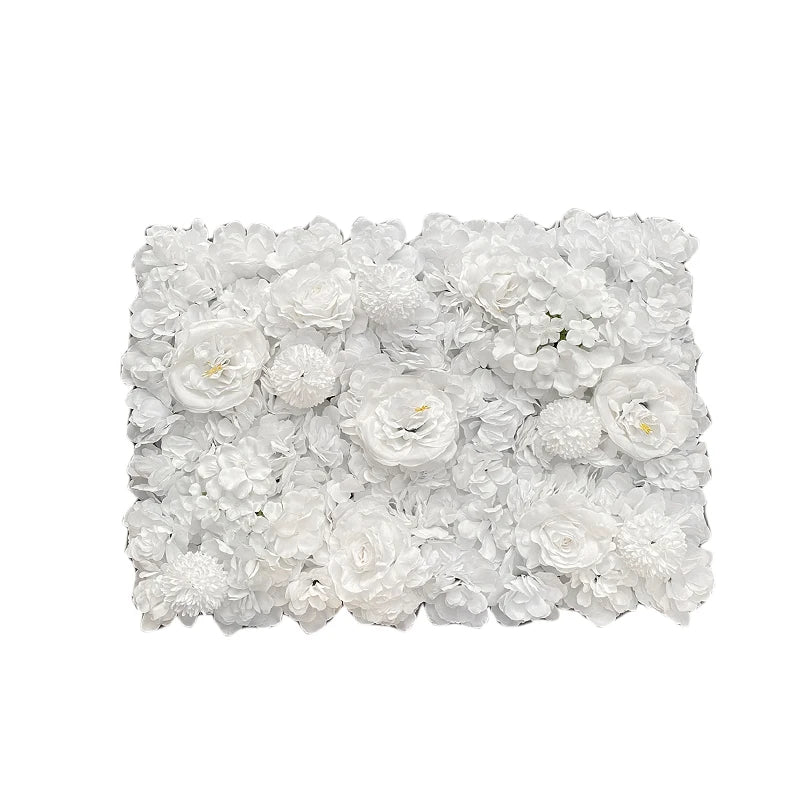 Silk Rose Flowers 3D Backdrop Wall Wedding Decoration Artificial Flower Wall Panel for Home Decor Backdrops Baby Shower