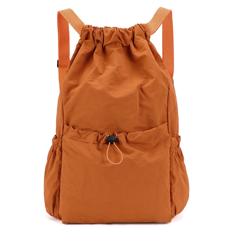 Foldable Drawstring Drawstring Backpack,Lightweight and Easy To Store,Essential for Short Distance Travel and Outdoor Activities