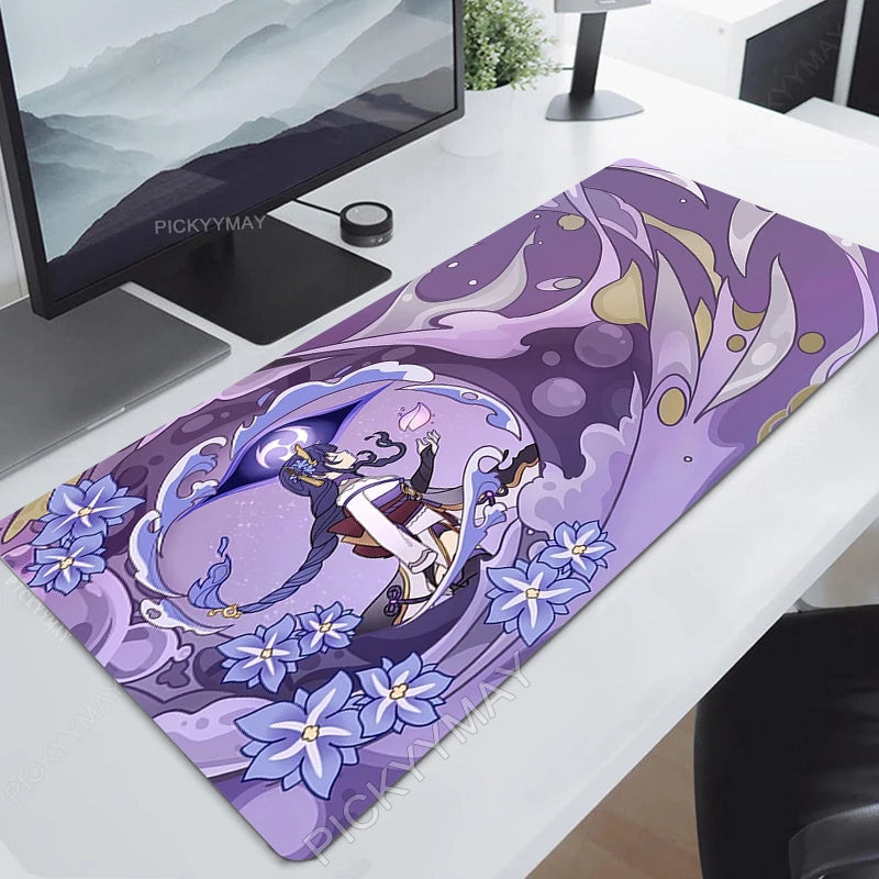 Genshin Impact Mouse Pad Yae MikoGamer Mousepads Gaming Mousepad Keyboard Mat Large  Mouse Pads Big Computer Desk Mats Anime