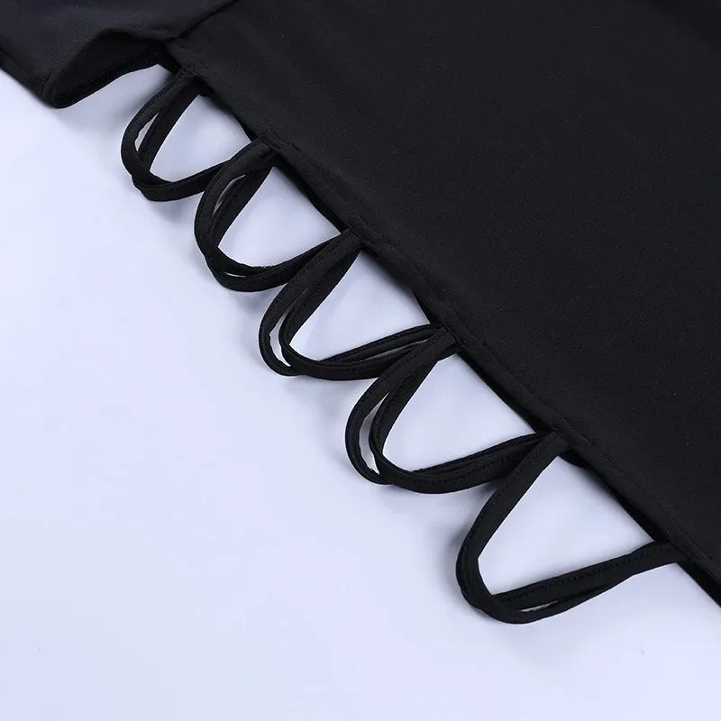 Elegant Black Sleeveless Bandage Sexy Dress for Women Club Party Backless Tank Dresses Skinny Fashion Summer 2025 Платье Женское