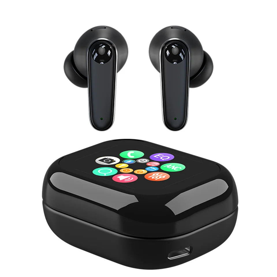 Smart Touch Screen Headphones 144 Languages Real Time Translation Bluetooth Earphone 6 Mic ANC ENC Cancelling Wireless Earbuds