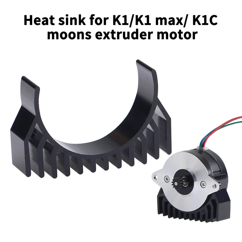 For Creality K1 K1 Max K1C Motor Cooling Heat Sink Fasting Heat Dissipation for K1 MAX Extuder Motor Heat Sink 3D Printer Parts