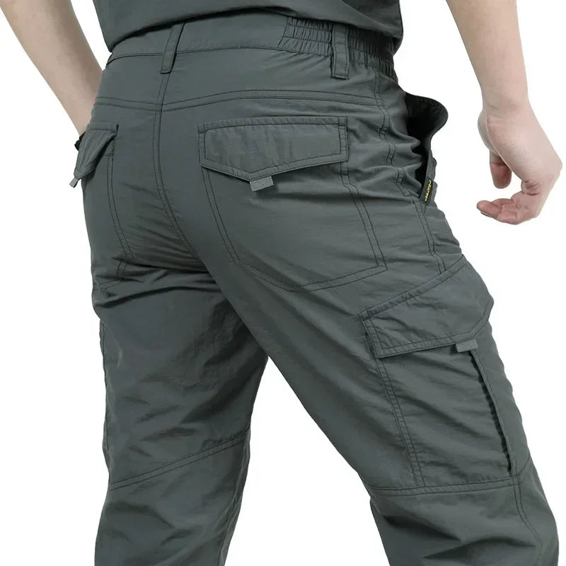 Men's Urban Lightweight Tactical Cargo Pant Summer Breathable Army Military Long Trousers Male Waterproof Quick Dry Casual Pants
