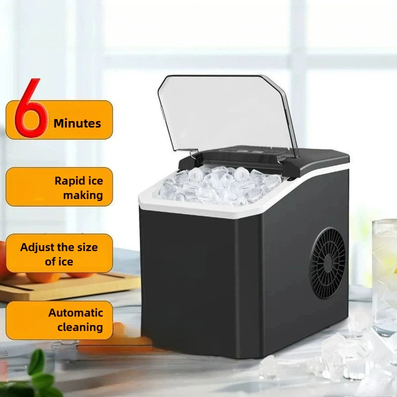 ice Machine Automatic mini electric Ice Cube Maker for Bar Home Kitchen Office 6Mins/9 Pcs Portable Ice Maker ice making Machine