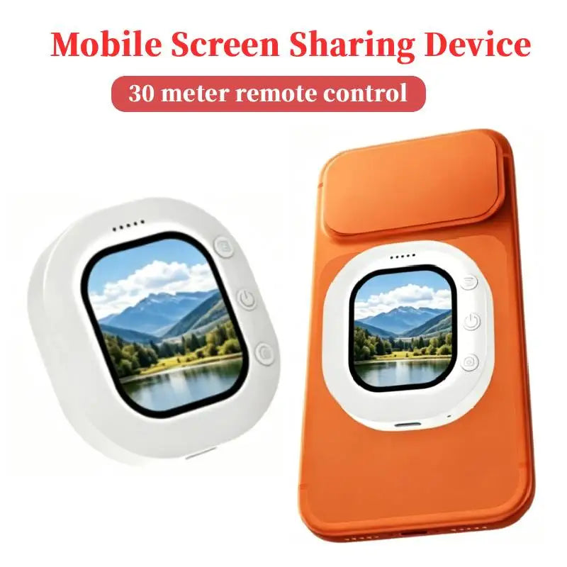 2026 Portable Smartphone Selfie Screen Casting Device for Phone Rear Camera Wireless Selfie Vlog Live Monitor for iPhone Android