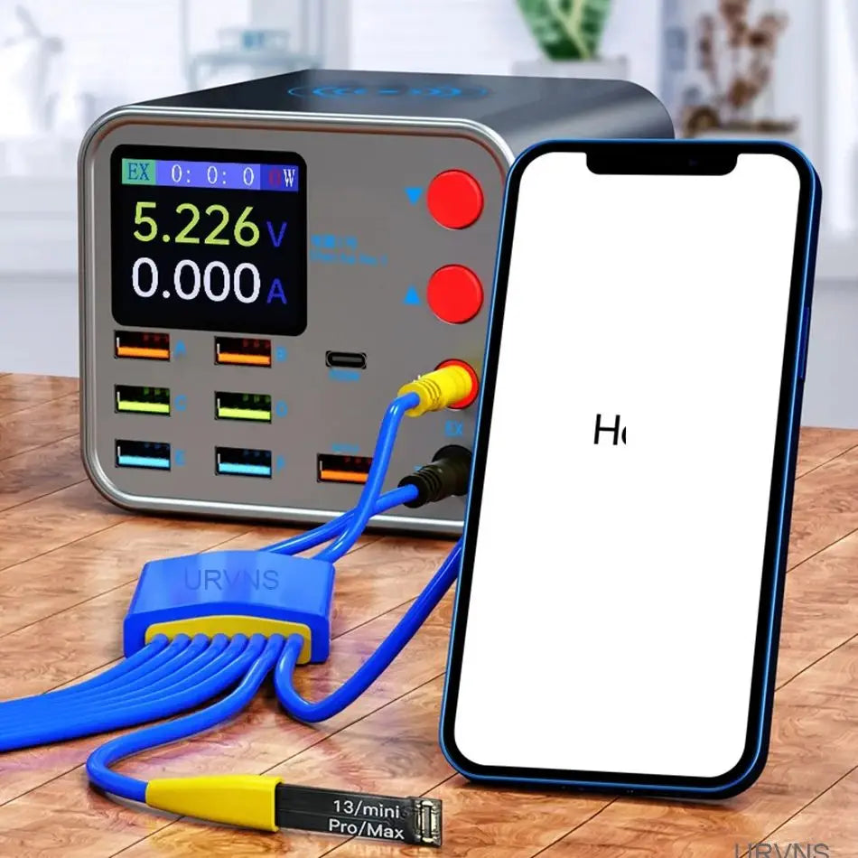 8 Port USB PD Fast Charging Wireless Charger With Anti Short Circuit Repair Function Mobile Phone Power For iPhone 15 13 Xiaomi