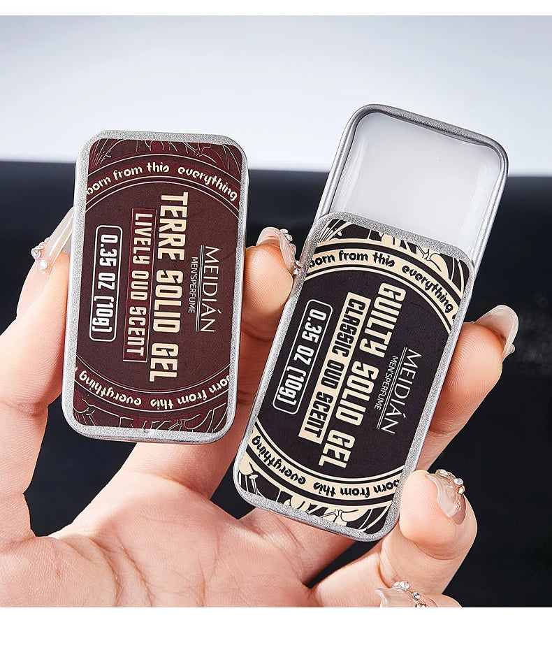 Perfume set, which can be applied on the wrist and neck, fresh smell, men's and women's portable refreshing solid perfume