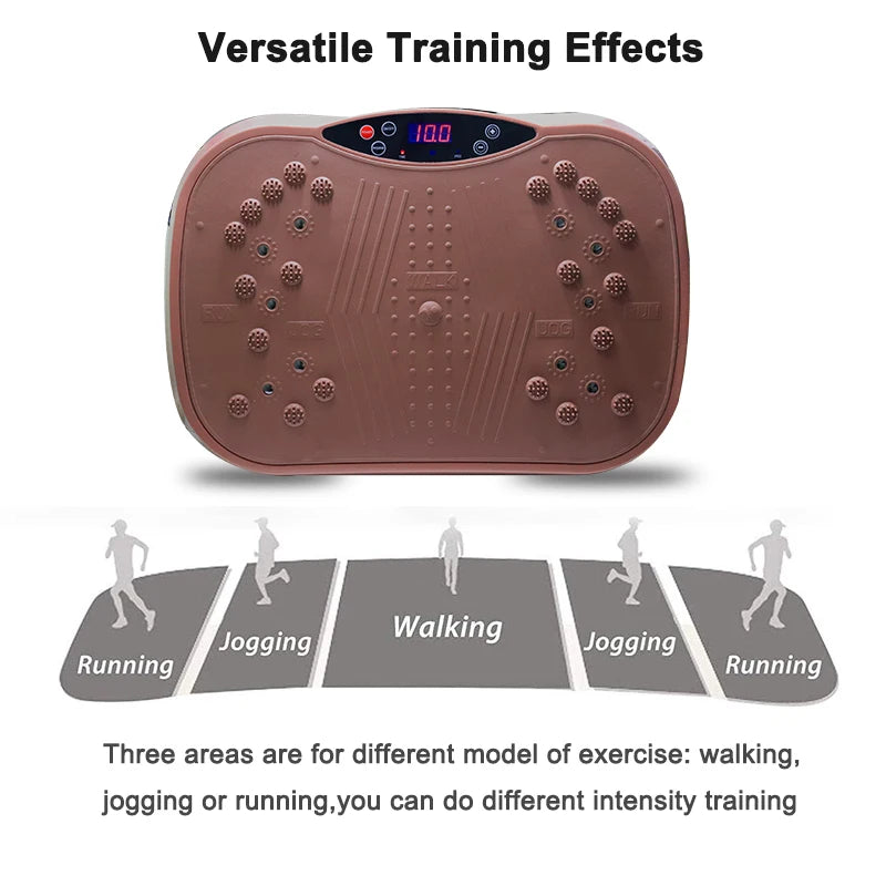 Home Fitness Vibration Plate Machine - Fat Burner Slimming Device for Lazy Weight Loss | Ultimate Oscillating Workout Platform