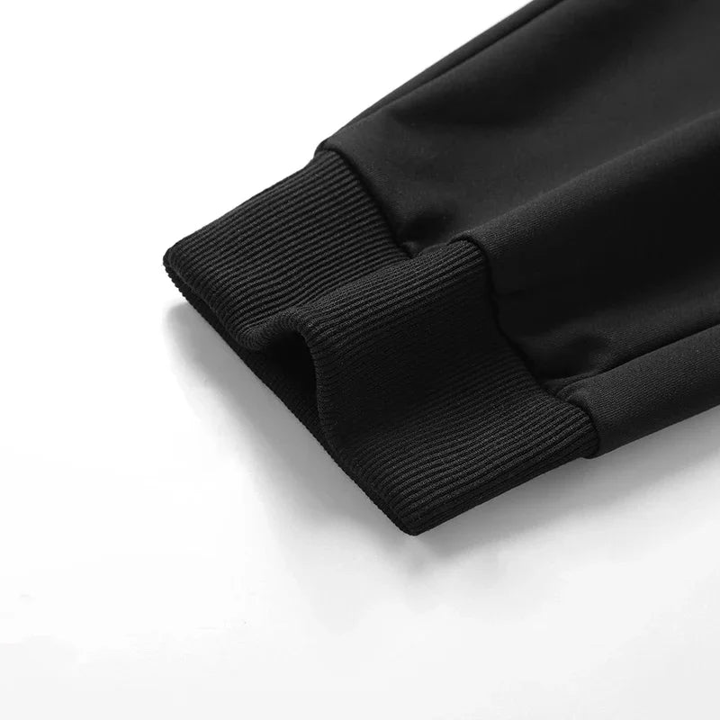 Herren Sommerhose große Größen, Kordelzug, Stretch, Sport-Jogger, Herren, große Übergröße, Reißverschlusstasche, 4XL 5XL 6XL 7XL 8XL, Grau, Schwarz