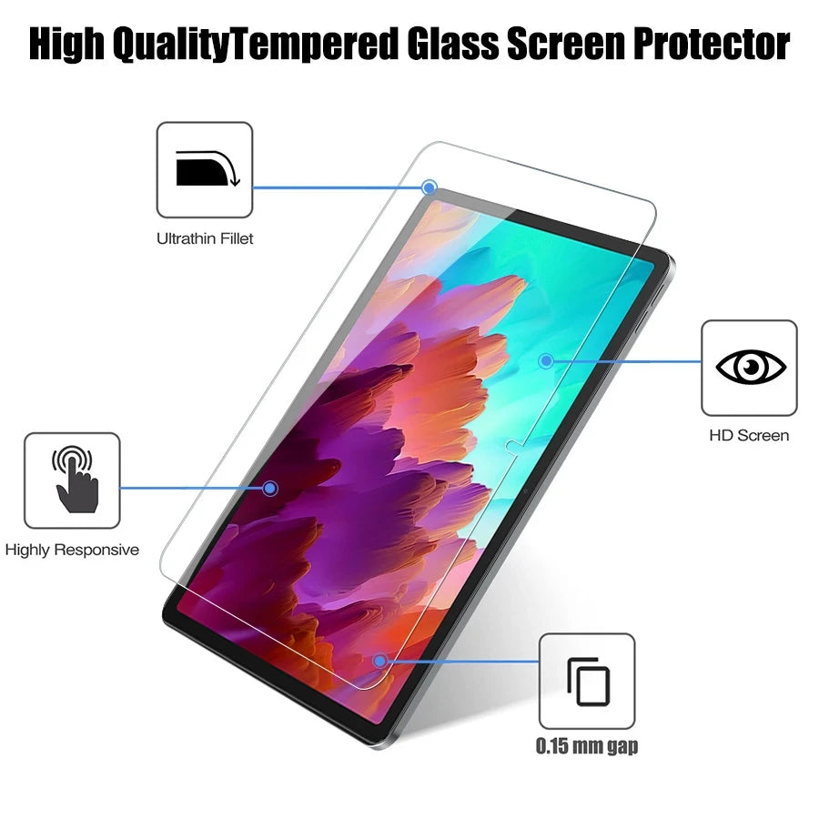 2PCS Tempered Glass For Lenovo Xiaoxin Pad Pro 12.7 2023 2025 2022 Screen Protector For Xiaoxin Pad 2024 11 inch Film