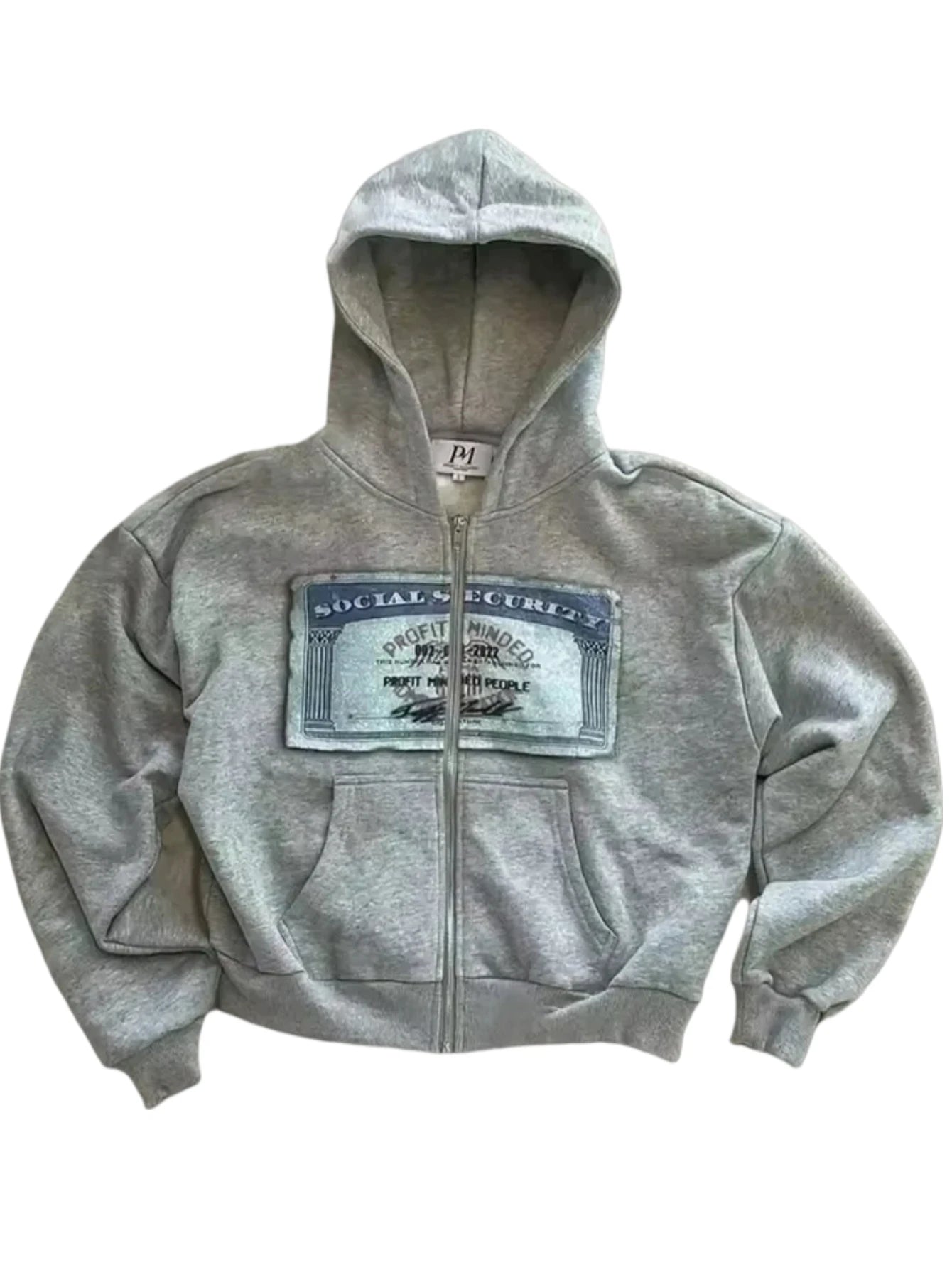 Vintage Grey Fall Jackets for Men Street Hip-hop Style Zip Up Hoodie Y2K Cute Hoodie Jacket Couple Outfit