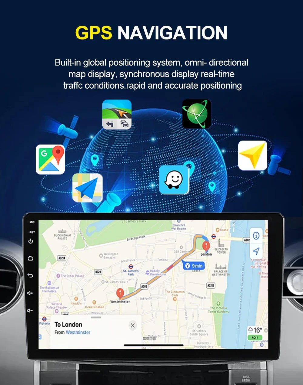 Android 16 For Volkswagen VW Passat B6 B7 CC 2007 2008 2009 2010-2016 Car Radio Navigation Multimedia Player DSP Auto Carplay