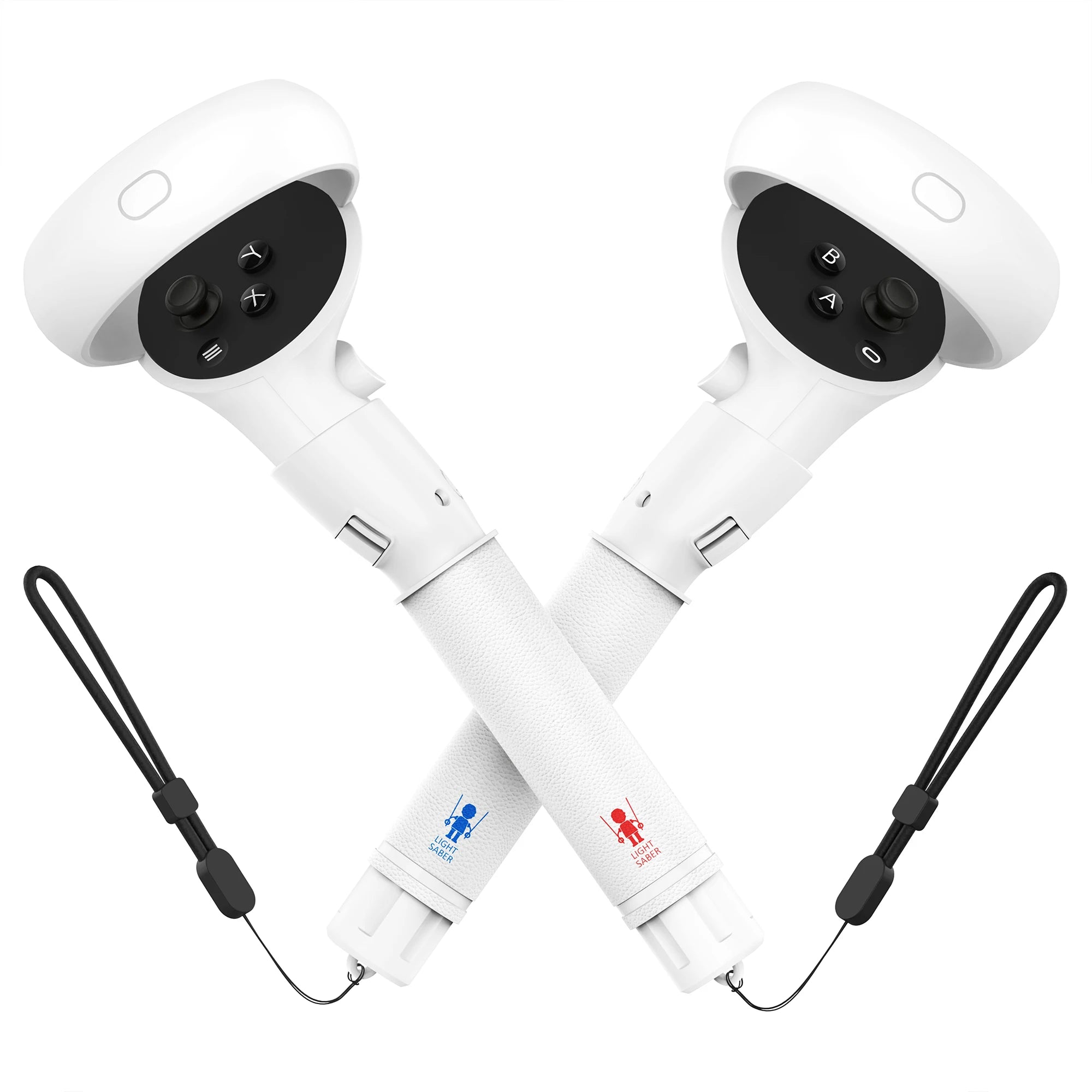 Handle Attachments for Quest 2/3 Controller Accessories VR Tag Long Arms Grips for Meta Quest 2/3 Beat Saber Golf Club Baseballe