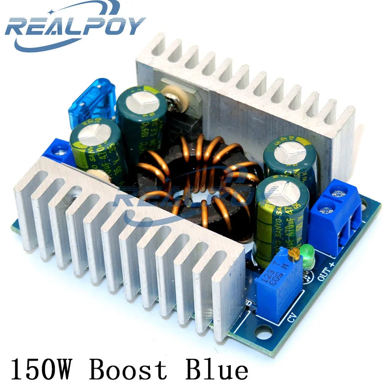 DC/DC Boost Converter 8-32V 12v Step-up to 24v 9-46V 150W 8A Power Supply Module