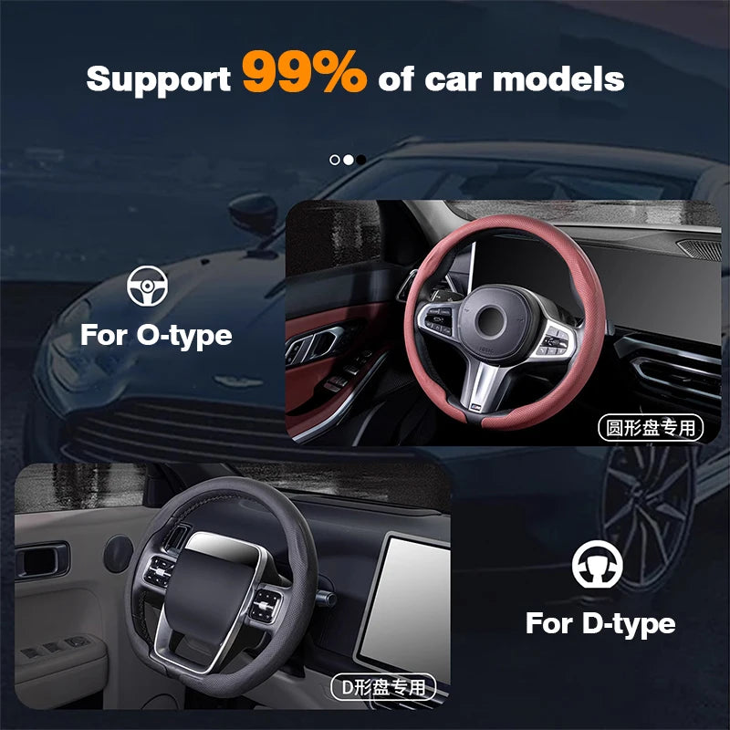 8D Nappa leather Car Steering Wheel Cover For Chevrolet Aveo Bolt Onix Cruze Spark Cavalier Colorado Malibu Auto Accessories