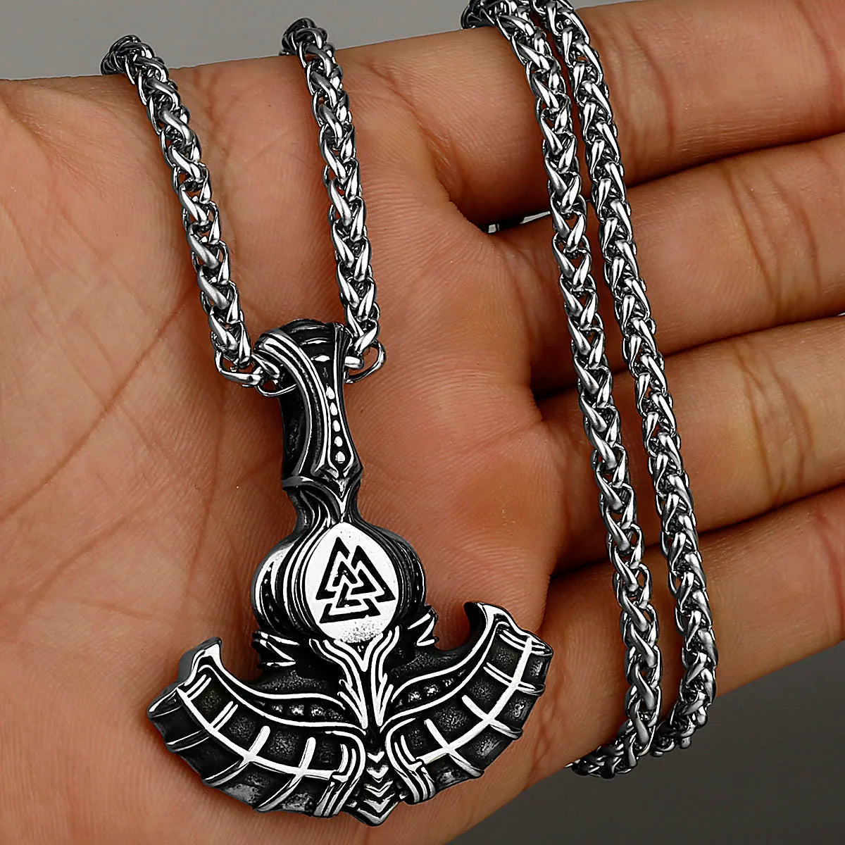 Original Viking Stainless Steel Thor Hammer Multiple Styles Domineering Unisex Necklace Pendant Boyfriend Gift Wholesale