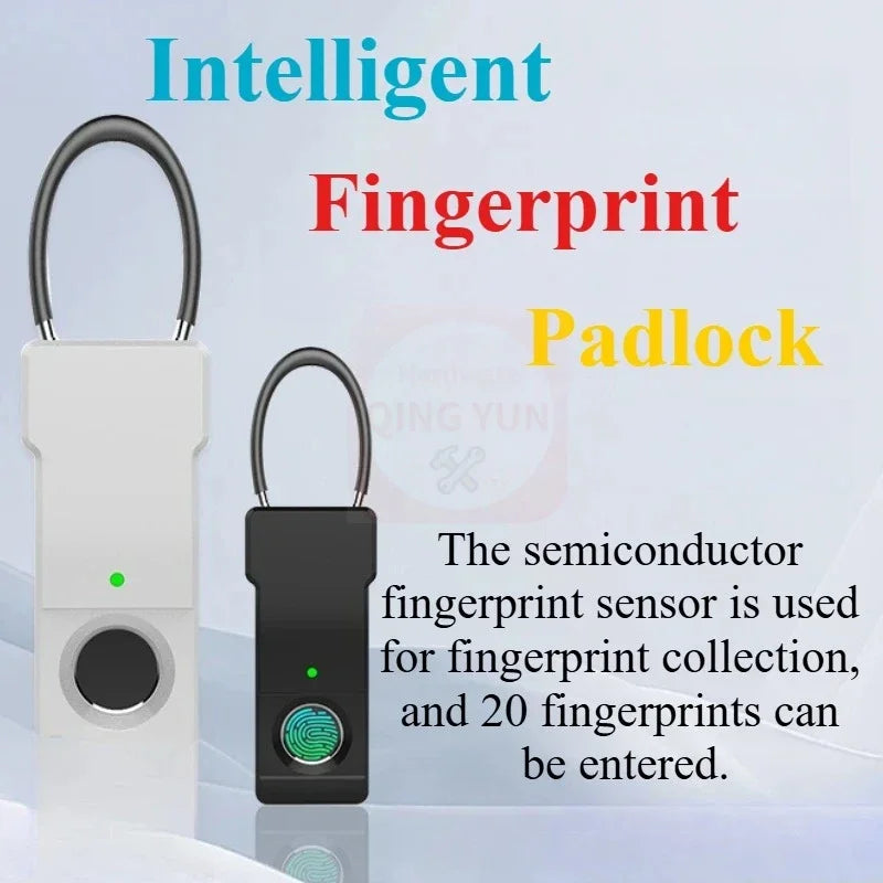 Tuya Fingerprint Padlock Bluetooth Combination Padlock Suitcase Luggage New Metal Code Lock Mini Fingerprint Key Anti-Theft Lock