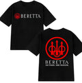 Men T Shirt Casual Berettas Guns Weaponry T-shirt Graphic Summer Sports Short Sleeves 100% Cotton Streetwear S-3XL Cool Tee