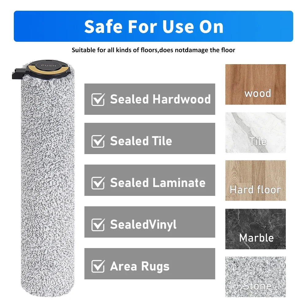 For Dreame Aqua10 Ultra Roller/Aqua10 Ultra Track/Aqua 10 Pro Track/X50Pro Robot Vacuum Cleaner Roller Mop Drum Brush Cloth Part