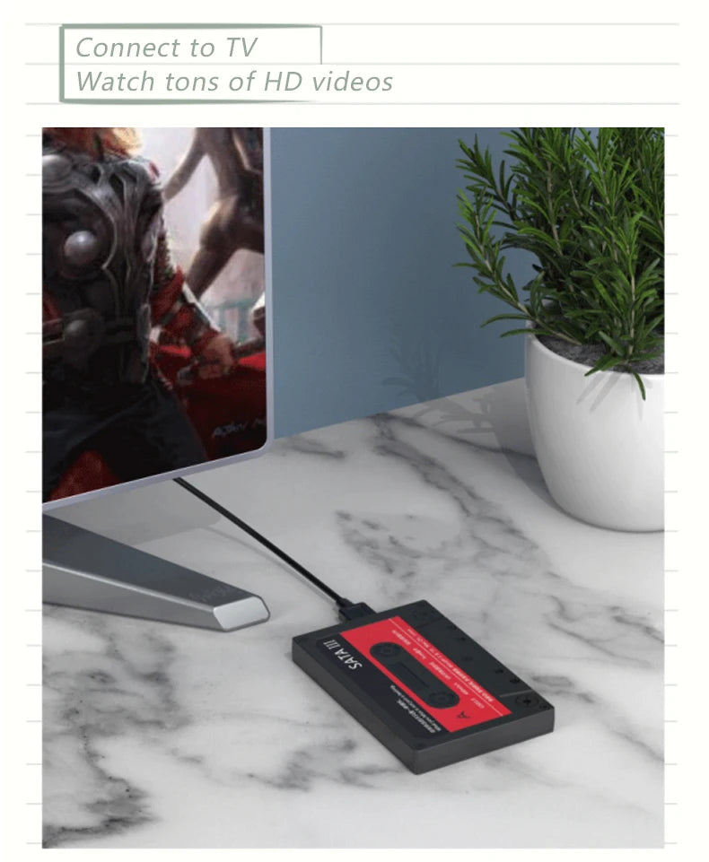 UTHAI T46 New 2.5" External Hard Drive Enclosure, USB 3.0 SATA 5Gbps HDD & SSD  Tape Enclosure UASP for PC Notebook