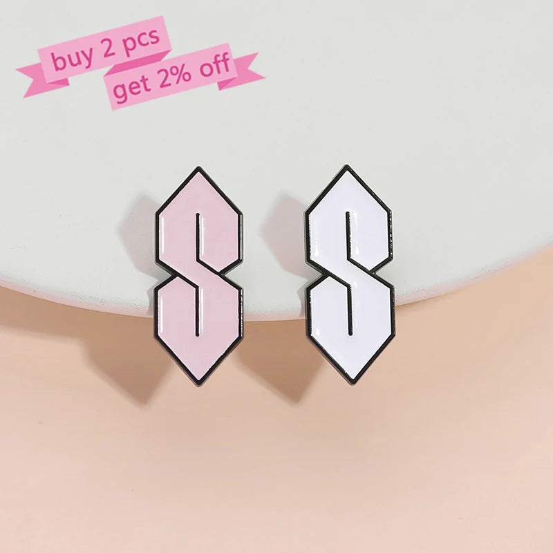 Creative Cool S Crew Enamel Pins Custom Symbol Logo Brooches Lapel Badges Clothes Funny Jewelry Gift for Friends