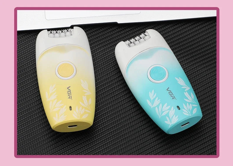 VGR Hair Remover Professional Women Face Hair Removal Bkini Epilator Electric Trimmer Leg Underarm Body Rechargeable  V-738