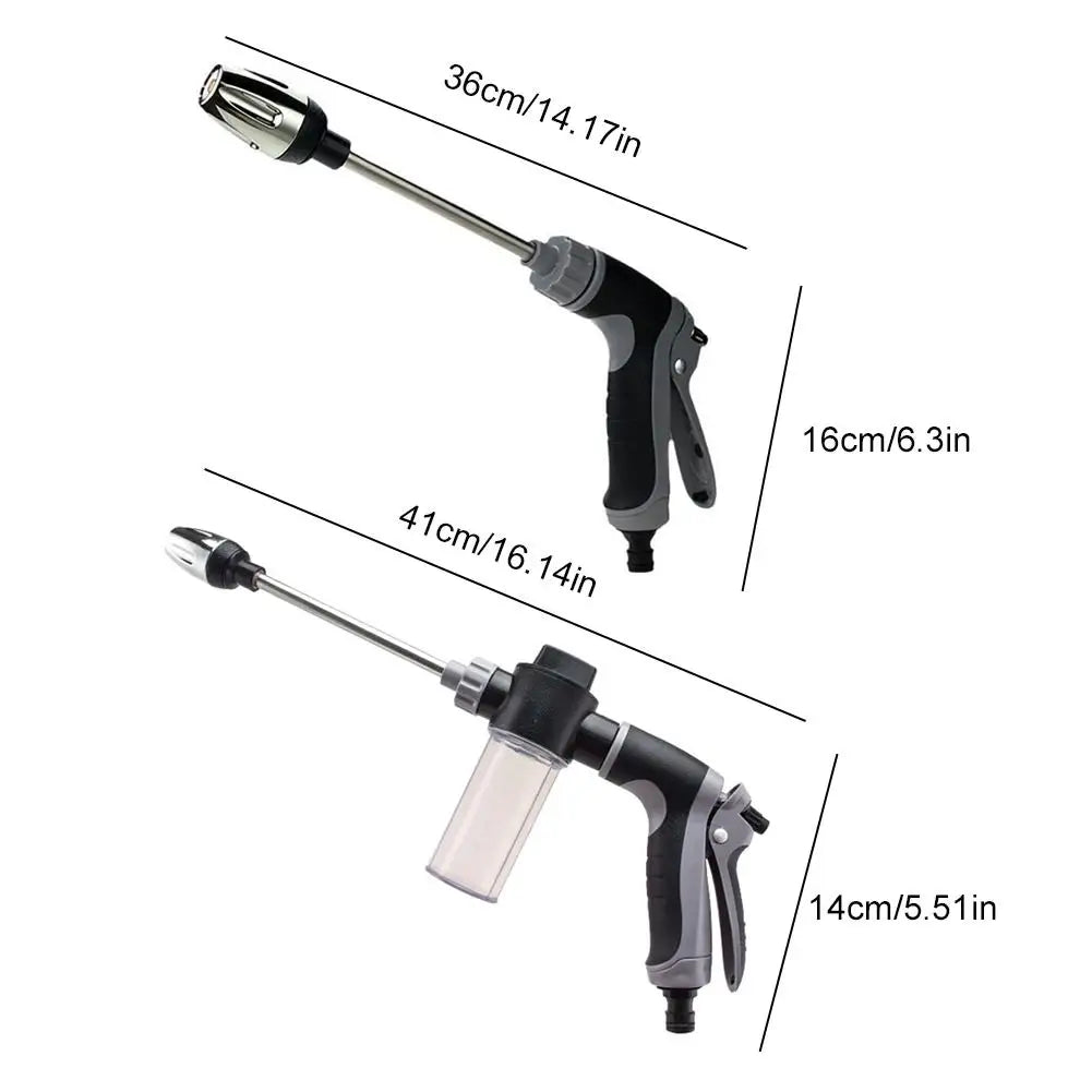 High-Pressure Car Washing Water Gun, External Cleaning Of RV, Foam Kettle Cleaning, Garden Water Hose Nozzle, Garden Shower,