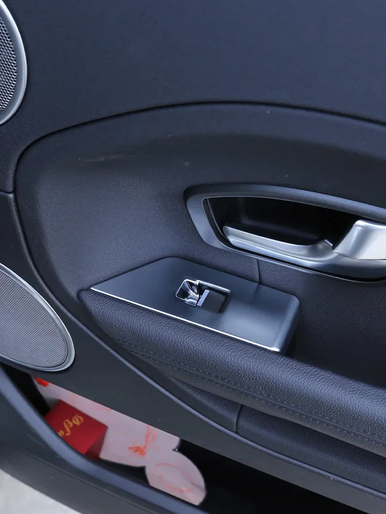 For Land Rover Range Rover Evoque 2012-2018 ABS Chrome Interior Kit Dashboard Center Console Gear Shift Panel Cover Trim Sticker