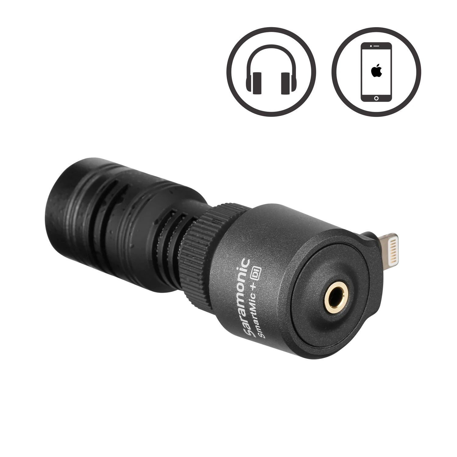 Saramonic SmartMic + Di/UC Tipe-C Rigtinggewende Mikrofoon met Skuimwindskerm vir IOS iPhone 13 11 7 7 plus Android-slimfone