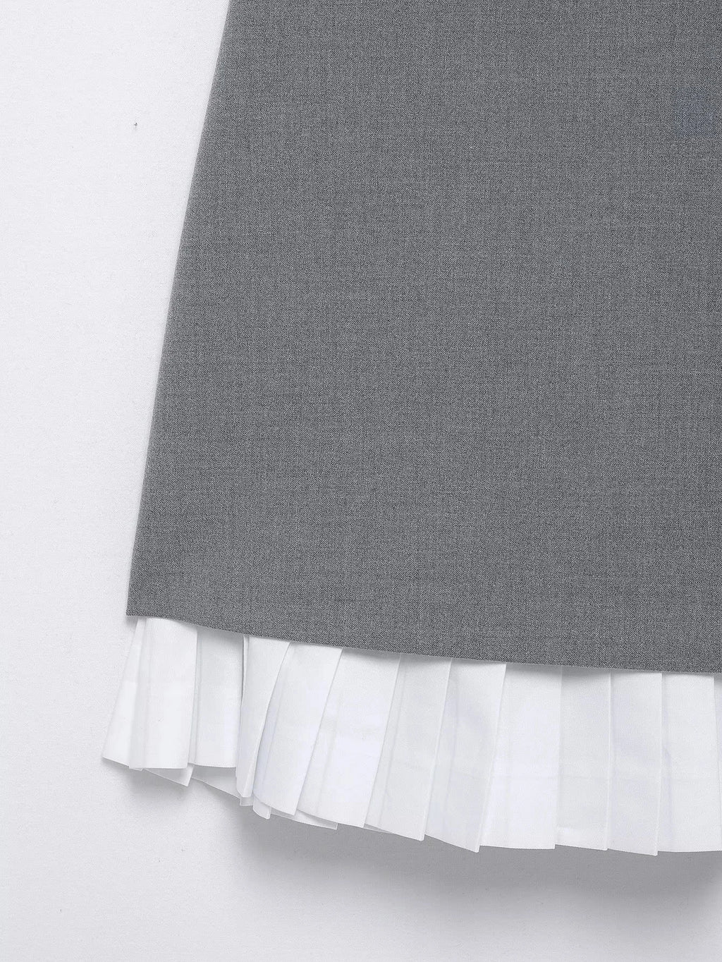 KONDALA Sleeveless O-Neck Mini Gray Dress for Women Sexy Patchwork Zipper Club Casual Fashion Spring Summer 2025 Vintage Dresses