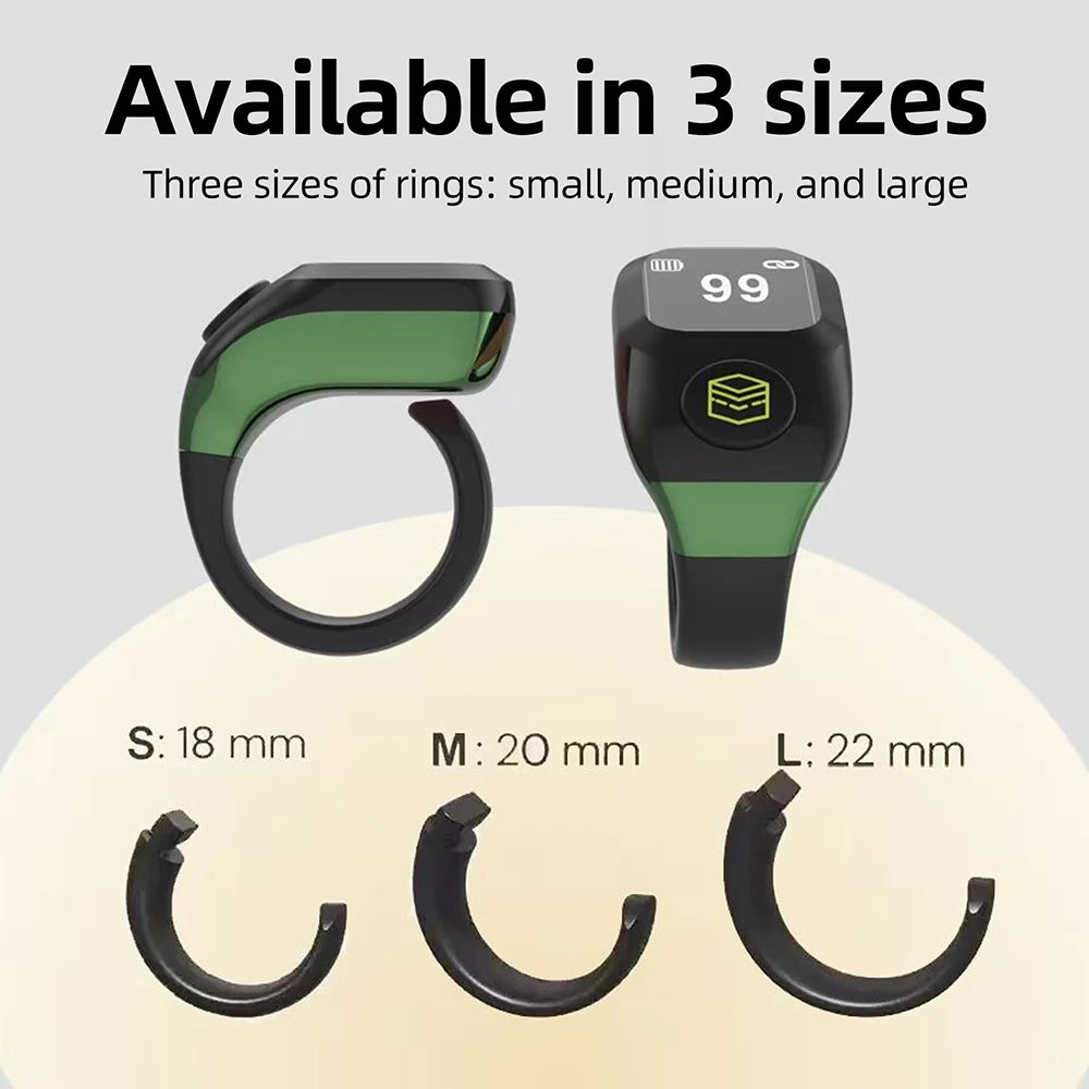 Smart APP Ring Counter OLED Display Portable Digital Display Counter Bluetooth Counting Ring Rechargeable Finger Counter