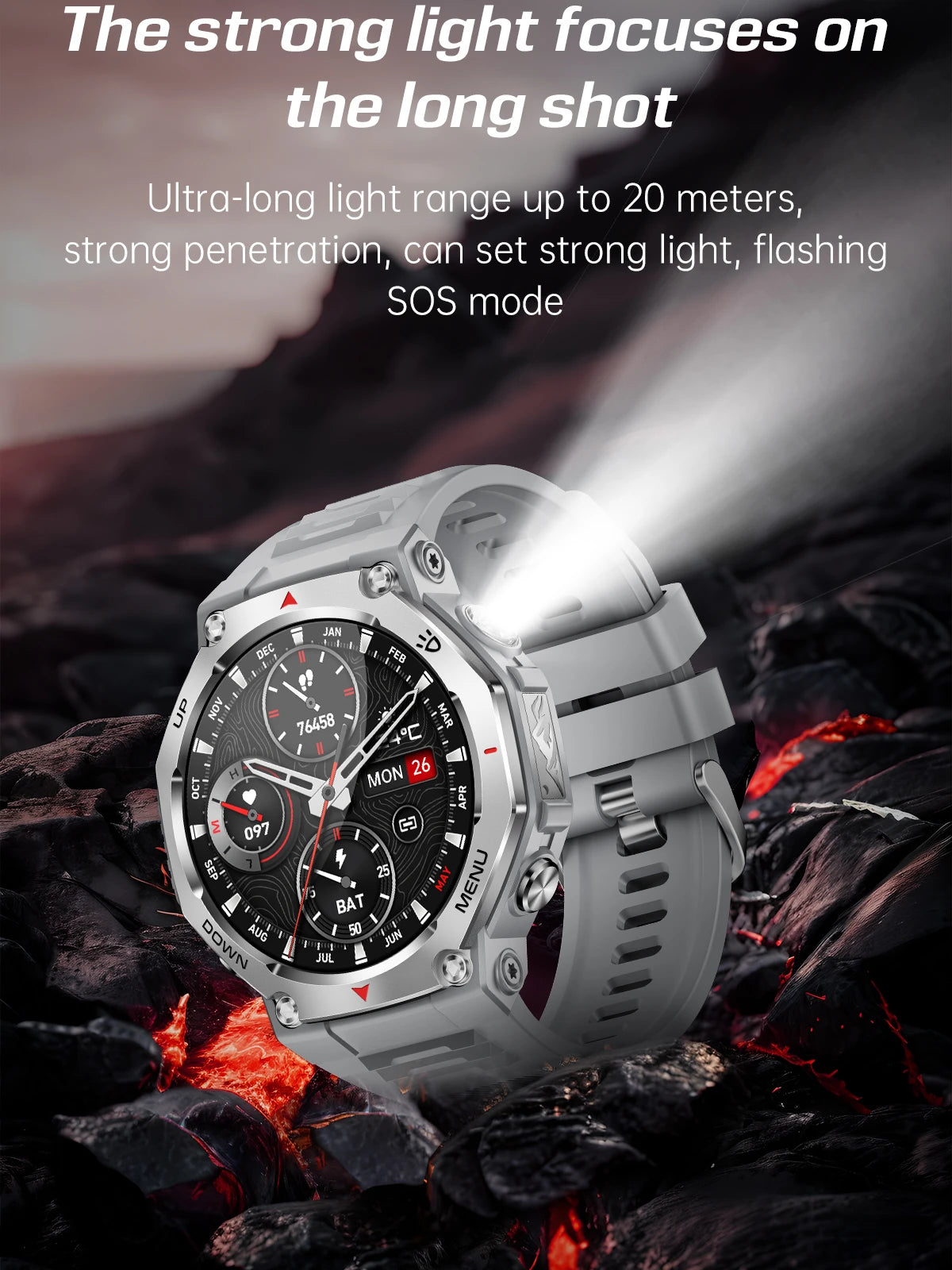 Smartwatch for iPhone Andriod,wireless call dialing,sports mode,incoming call and message push,fitness tracker,health monitoring