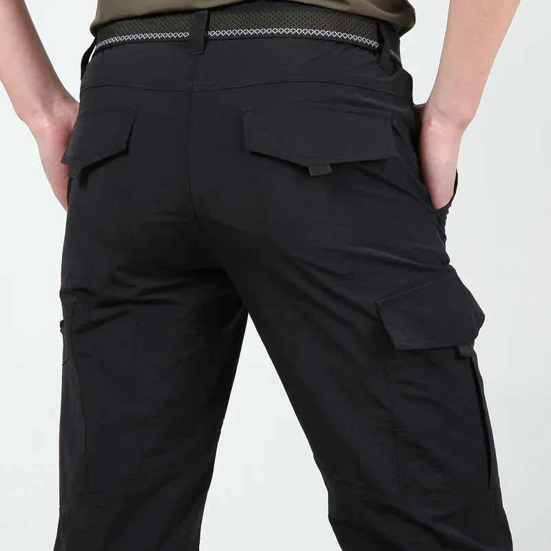 Men's Urban Lightweight Tactical Cargo Pant Summer Breathable Army Military Long Trousers Male Waterproof Quick Dry Casual Pants