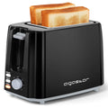 Aigostar Warrior - 2-slice toaster, 7 toasting settings, defrost, reheat and cancel functions; 750W, Black, BPA Free. Exclusive
